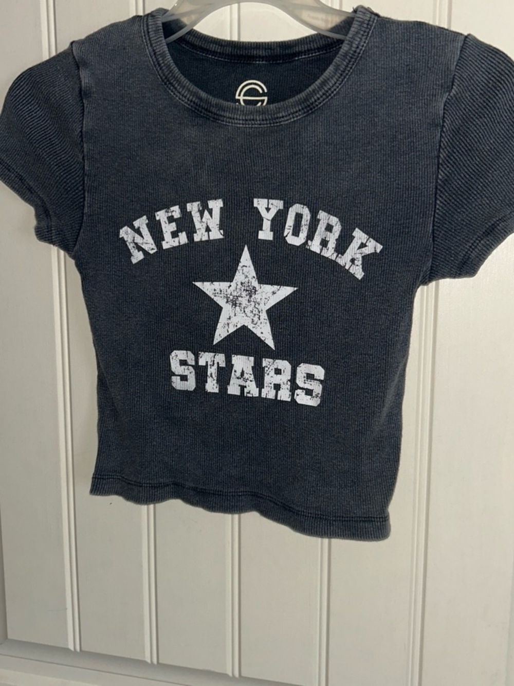 New York Stars Kids Short Sleeve Tee - Charcoal